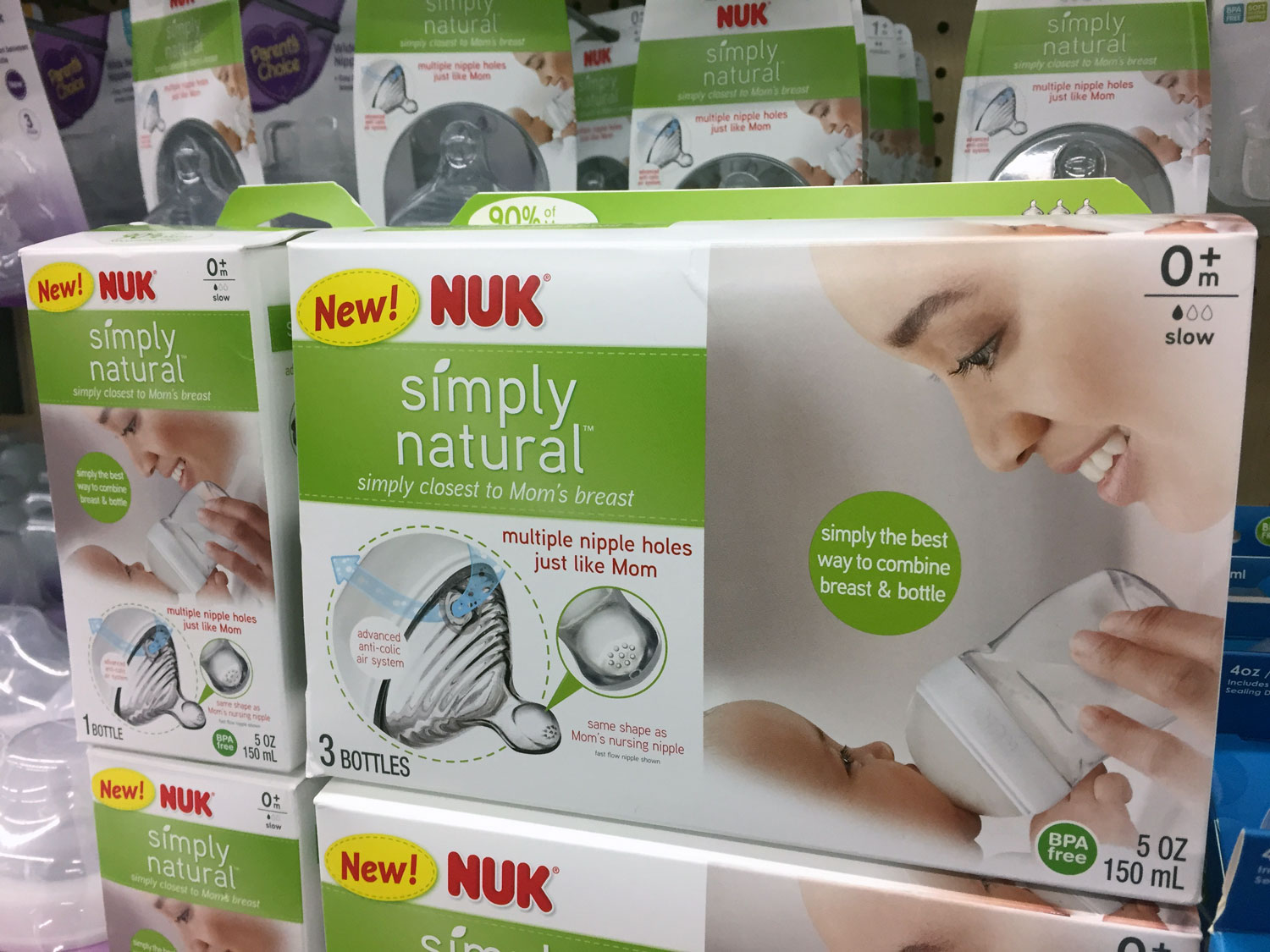 Nuk Simply Natural product packaging
