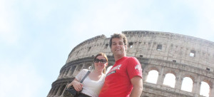 Nick and Brittany in Rome, Italy