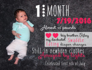 Baby One Month