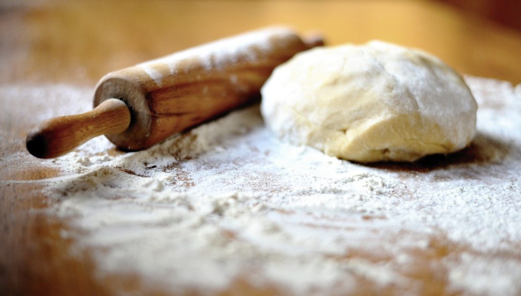 Image of bread dough being prepared