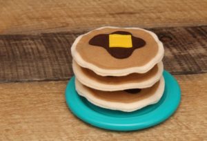 Felt Pancakes for toddler pretend grocery play