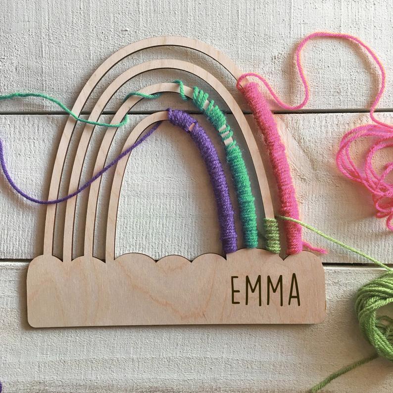 Large Personalized Rainbow Craft for Kids