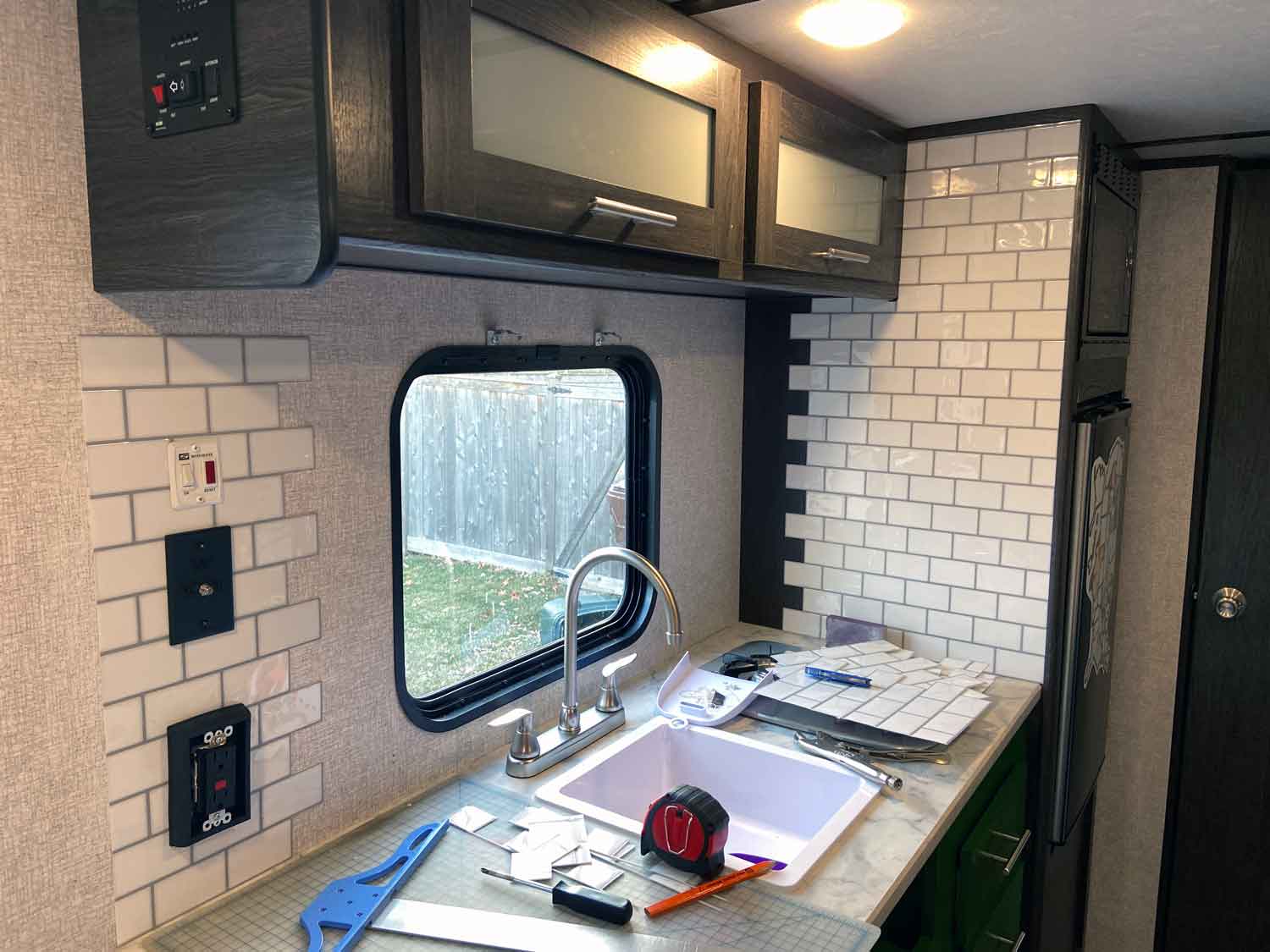 Installing a Tile Backsplash in an RV Easy Camper Updates
