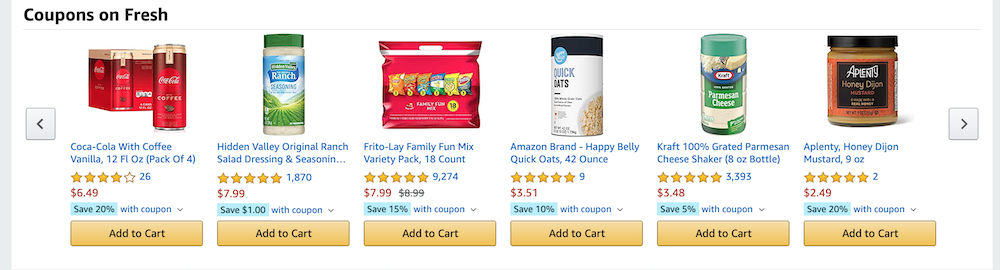 Amazon Fresh coupons