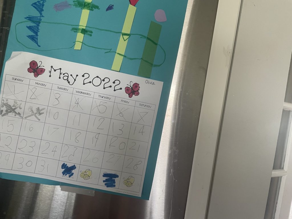 kindergarten calendar DIY