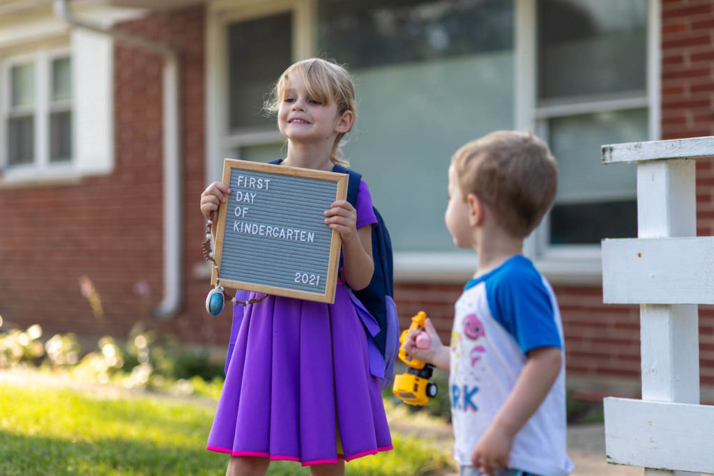 first day of kindergarten picture