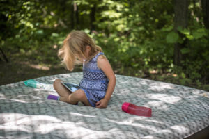 child camping ipad