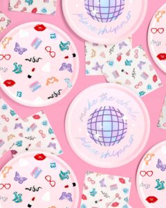 taylor swift party plates