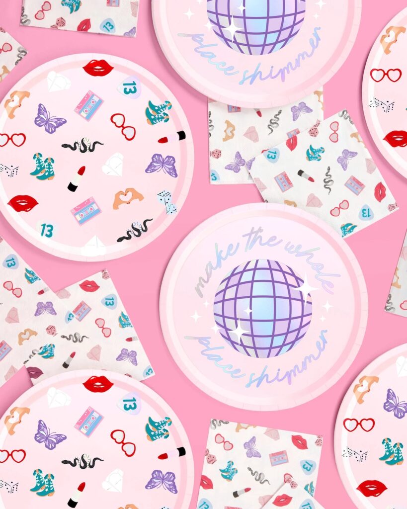 taylor swift party plates